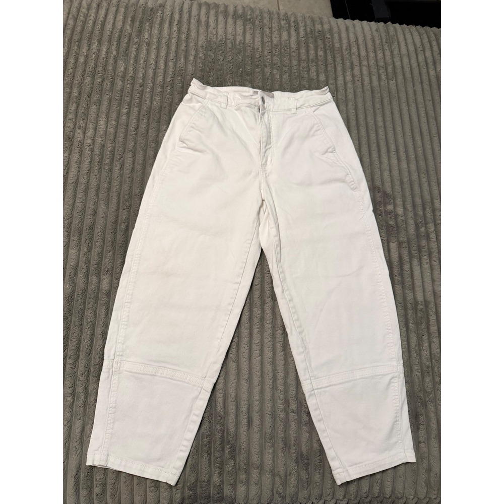 Everlane White High-Rise Wide-Leg Pants